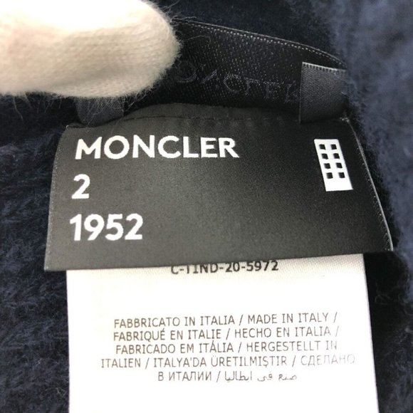 NONCLER Logo patch BERRETTO TRICOT Knit hat - Picture 8 of 16